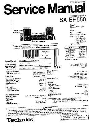 Сервисная инструкция Technics SA-EH550 ― Manual-Shop.ru