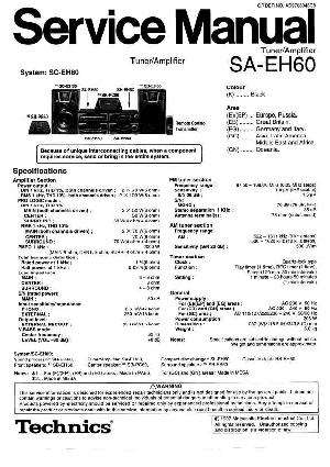 Сервисная инструкция Technics SA-EH60 ― Manual-Shop.ru