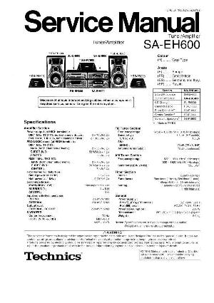 Сервисная инструкция Technics SA-EH600 ― Manual-Shop.ru