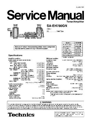 Сервисная инструкция Technics SA-EH780GN ― Manual-Shop.ru