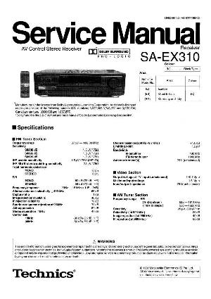 Сервисная инструкция Technics SA-EX310 ― Manual-Shop.ru