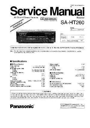 Сервисная инструкция Technics SA-HT260 ― Manual-Shop.ru