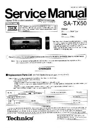 Сервисная инструкция Technics SA-TX50GK ― Manual-Shop.ru