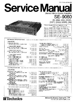 Сервисная инструкция Technics SE-9060 ― Manual-Shop.ru