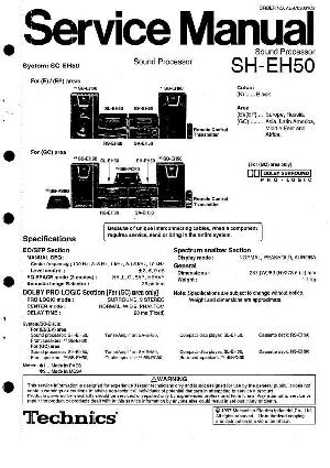 Сервисная инструкция Technics SH-EH50 ― Manual-Shop.ru