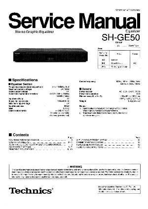 Сервисная инструкция Technics SH-GE50 ― Manual-Shop.ru