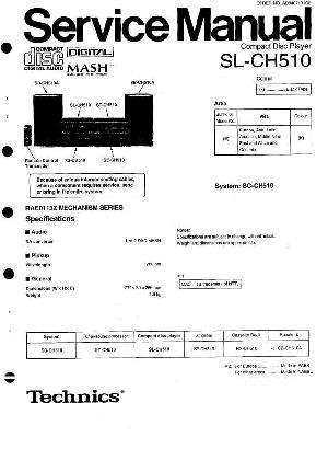 Сервисная инструкция Technics SL-CH510 ― Manual-Shop.ru