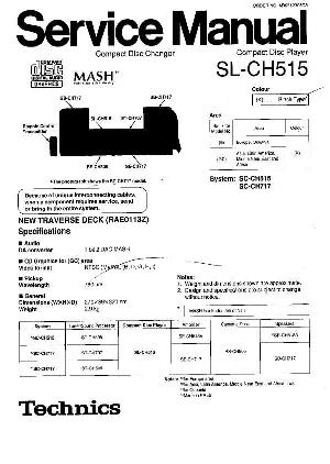 Сервисная инструкция Technics SL-CH515 ― Manual-Shop.ru