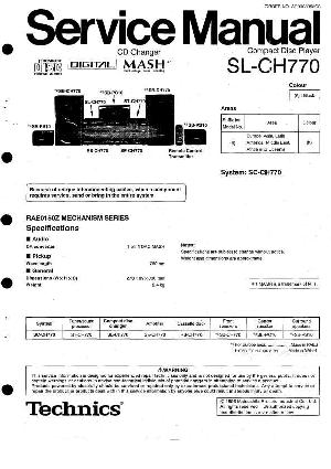 Сервисная инструкция Technics SL-CH770 ― Manual-Shop.ru