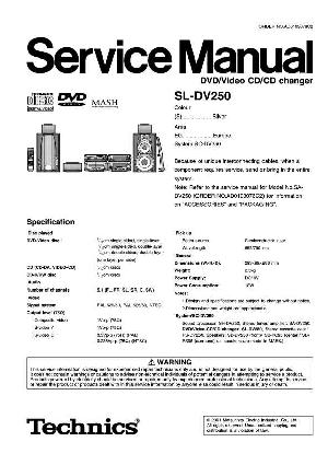 Сервисная инструкция Technics SL-DV250 ― Manual-Shop.ru