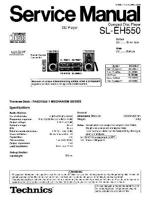 Сервисная инструкция Technics SL-EH550 ― Manual-Shop.ru