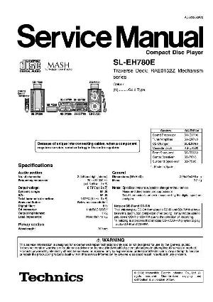 Сервисная инструкция Technics SL-EH780E ― Manual-Shop.ru