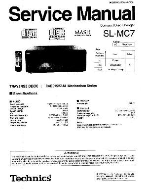 Сервисная инструкция Technics SL-MC7 ― Manual-Shop.ru