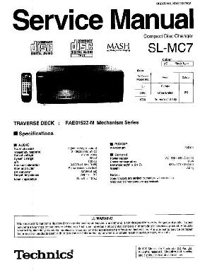 Сервисная инструкция Technics SL-MC7 ― Manual-Shop.ru