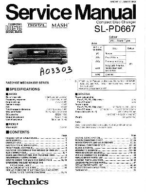 Сервисная инструкция Technics SL-PD667 ― Manual-Shop.ru