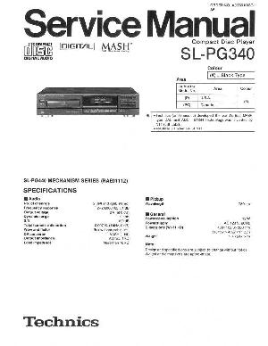 Сервисная инструкция Technics SL-PG340 ― Manual-Shop.ru
