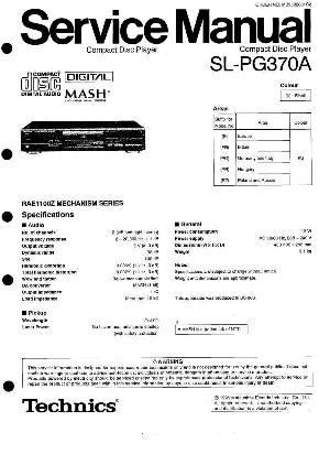 Сервисная инструкция Technics SL-PG370A ― Manual-Shop.ru