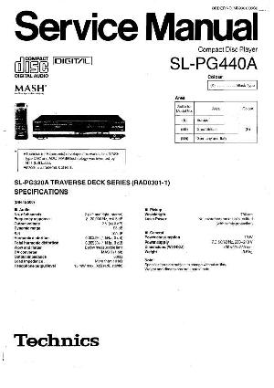 Сервисная инструкция Technics SL-PG440A ― Manual-Shop.ru