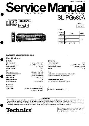 Сервисная инструкция Technics SL-PG580 ― Manual-Shop.ru