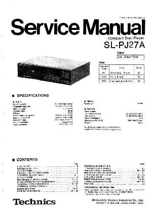 Сервисная инструкция TECHNICS SL-PJ27A ― Manual-Shop.ru