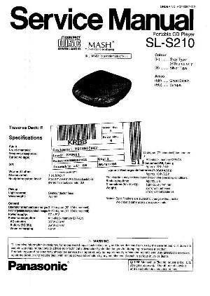 Сервисная инструкция Technics SL-S210  ― Manual-Shop.ru