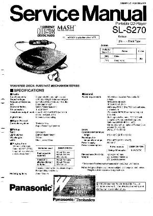 Сервисная инструкция Technics SL-S270  ― Manual-Shop.ru