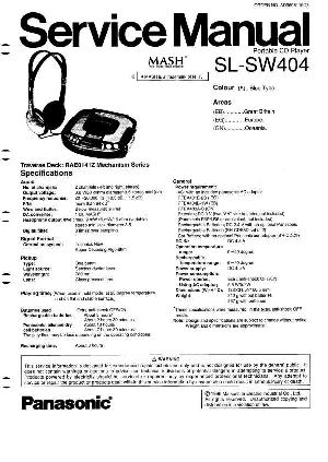 Сервисная инструкция Technics SL-SW404  ― Manual-Shop.ru