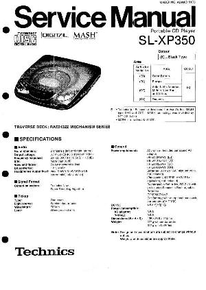 Сервисная инструкция Technics SL-XP350  ― Manual-Shop.ru