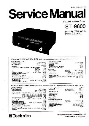 Сервисная инструкция Technics ST-9600 ― Manual-Shop.ru