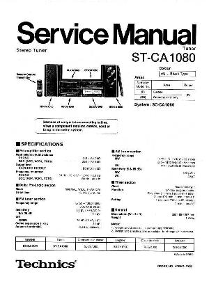 Сервисная инструкция Technics ST-CA1080 ― Manual-Shop.ru