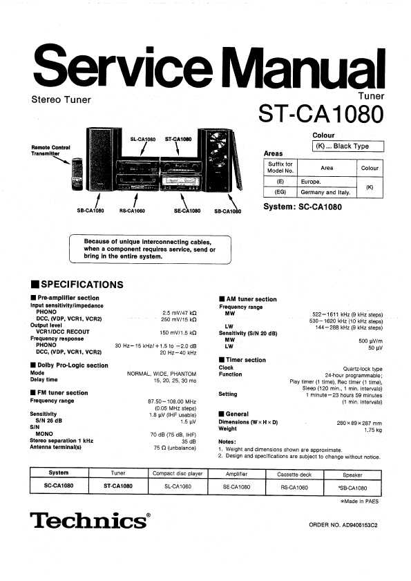 Technics St-ca1080  img-1
