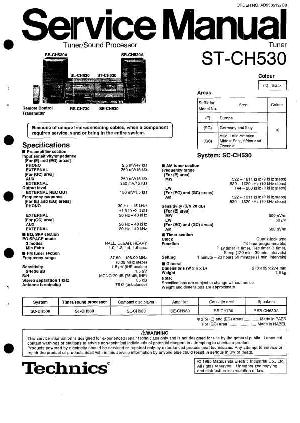 Сервисная инструкция Technics ST-CH530 ― Manual-Shop.ru