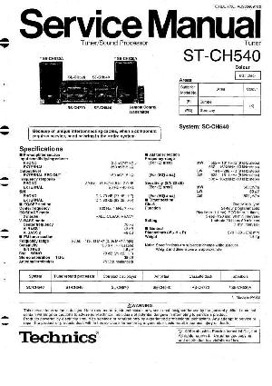 Сервисная инструкция Technics ST-CH540 ― Manual-Shop.ru