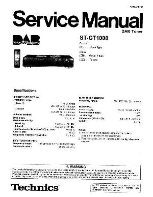 Сервисная инструкция Technics ST-GT1000 ― Manual-Shop.ru