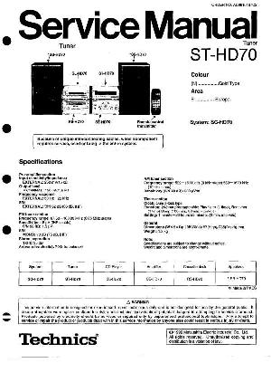 Сервисная инструкция Technics ST-HD70 ― Manual-Shop.ru