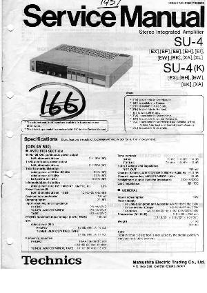 Сервисная инструкция Technics SU-4 ― Manual-Shop.ru