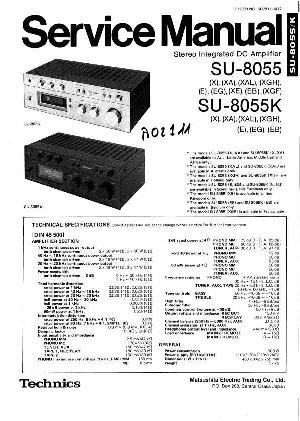 Сервисная инструкция Technics SU-8055 ― Manual-Shop.ru