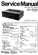 Сервисная инструкция Technics SU-8080
