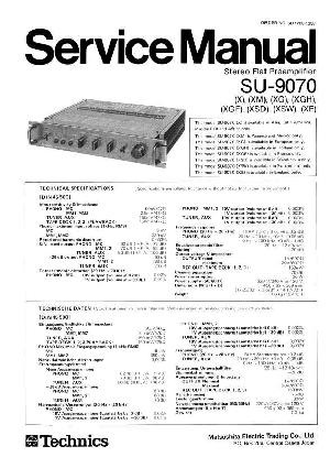 Сервисная инструкция Technics SU-9070 ― Manual-Shop.ru