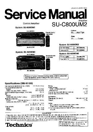 Сервисная инструкция Technics SU-C800UM2 ― Manual-Shop.ru