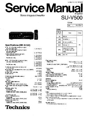 Сервисная инструкция Technics SU-V500 ― Manual-Shop.ru