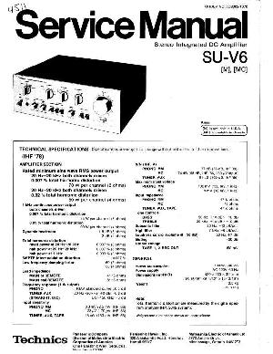 Сервисная инструкция Technics SU-V6 ― Manual-Shop.ru