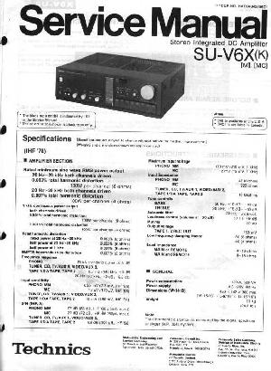 Сервисная инструкция Technics SU-V6X ― Manual-Shop.ru
