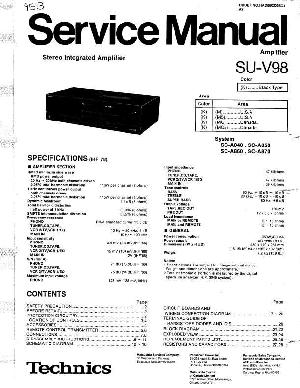 Сервисная инструкция Technics SU-V98 ― Manual-Shop.ru