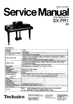 Сервисная инструкция Technics SX-PR1 ― Manual-Shop.ru