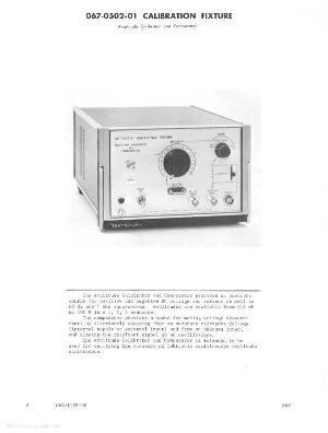 Сервисная инструкция Tektronix 067-0502-01 CALIBRATION FIXTURE ― Manual-Shop.ru