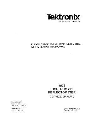 Service manual Tektronix 1502 REFLECTOMETER ― Manual-Shop.ru