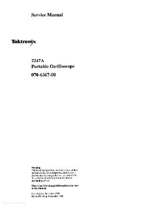 Сервисная инструкция Tektronix 2247A Portable Oscilloscope ― Manual-Shop.ru
