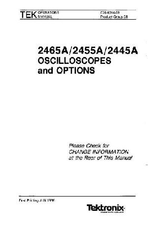 Service manual Tektronix 2445A Oscilloscope ― Manual-Shop.ru