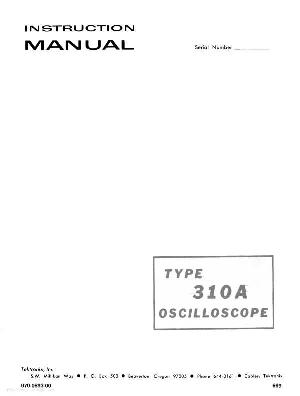 Service manual Tektronix 310A Oscilloscope ― Manual-Shop.ru